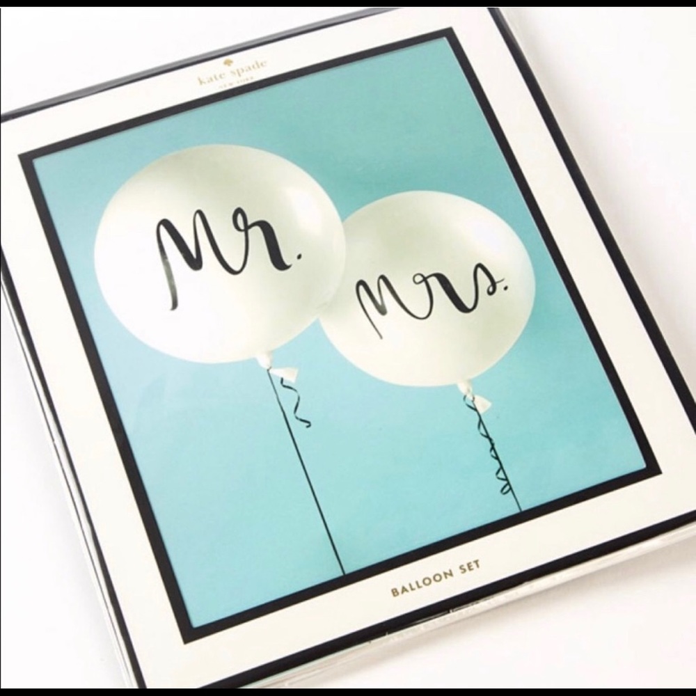 Kate Spade Mr & Mrs Balloons